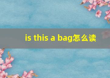 is this a bag怎么读